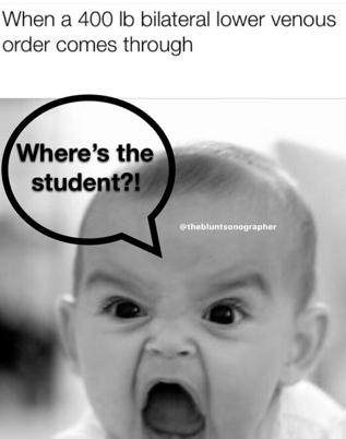 Need a student for this venous scan