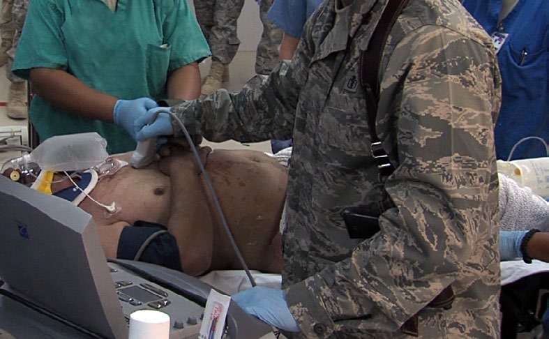 Ultrasound training for combat casualty care