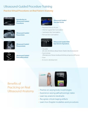 Download the brochure to find out how SonoSim's training in ultrasound procedures can enhance your program 