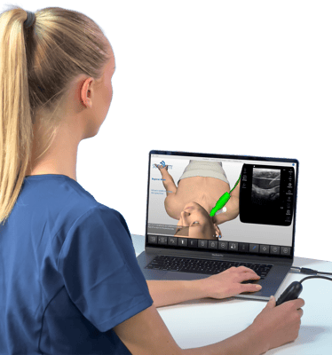 Learners can gain access to applications such as ultrasound IV training from their laptop