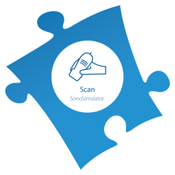 SonoSimulator represented by the SonoSim scan element SonoSimulator represented by the SonoSim scan element