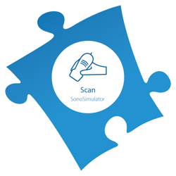 SonoSimulator represented by the SonoSim scan element