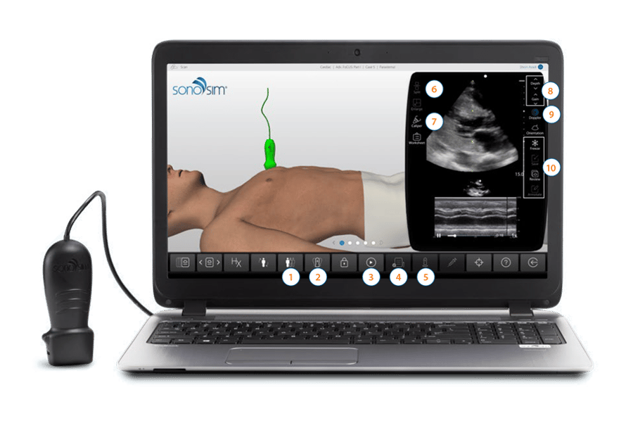 Learning ultrasound scanning has never been easier with on-screen expertise