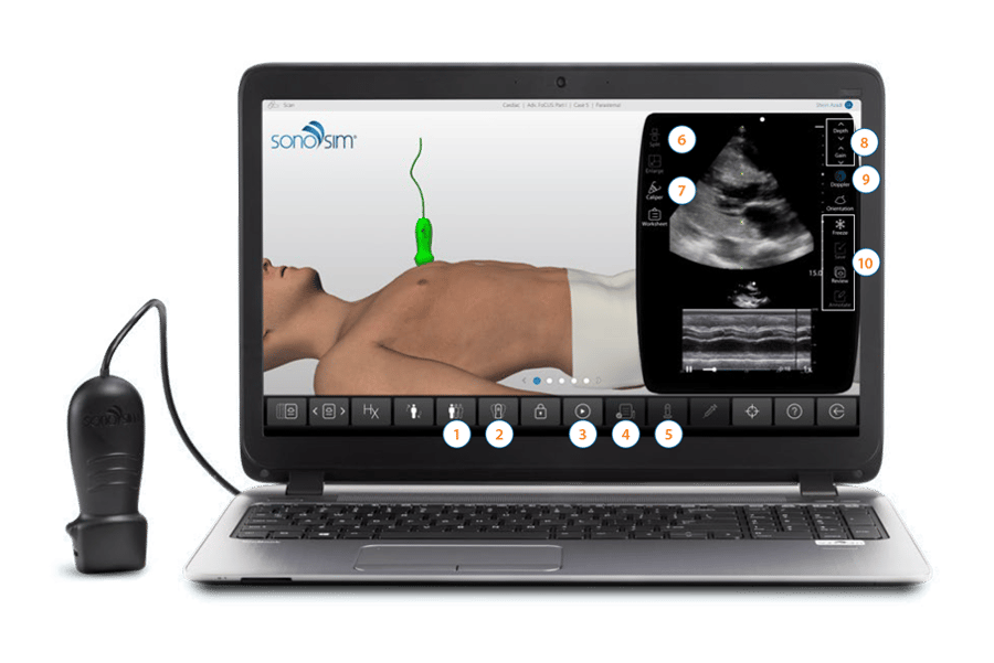 Learning ultrasound scanning has never been easier with on-screen expertise Learning ultrasound scanning has never been easier with on-screen expertise