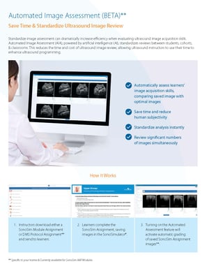 Download the brochure to guide you in SonoSim's automated ultrasound image review
