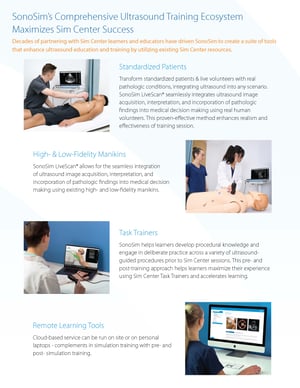SonoSim in Simulation Centers