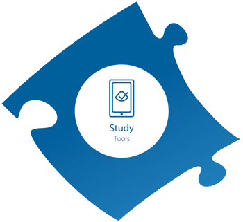 The study element of the SonoSim ecosystem includes ultrasound study tools to help accelerate your learning