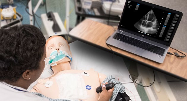 Control patient pathophysiologic states from another device to enhance ultrasound simulation